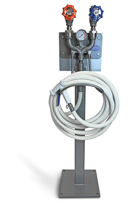 Water Mixing Hose Station on Pedestal